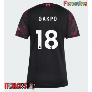 Liverpool Cody Gakpo #18 Terza Maglia Femmina 2026-27 Manica Corta